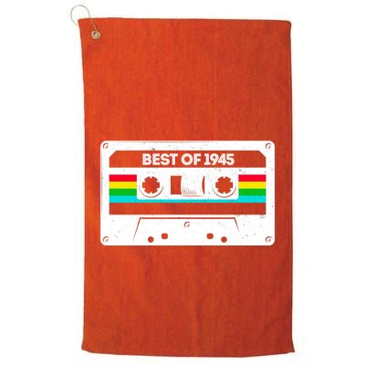Best Of 1945 Retro 80th Birthday Mixtape Golf Towel