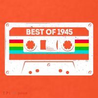 Best Of 1945 Retro 80th Birthday Mixtape Visor