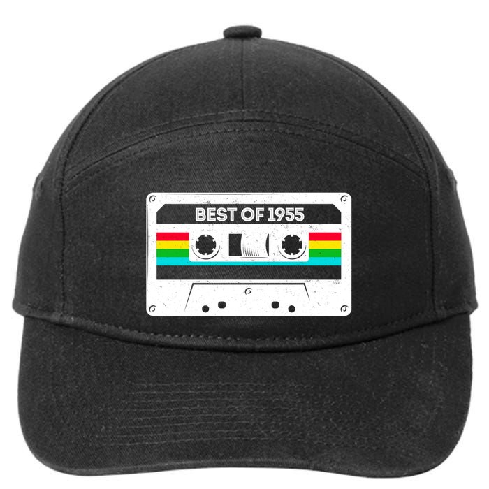 Best Of 1955 Retro 70th Birthday Mixtape 7-Panel Snapback Hat