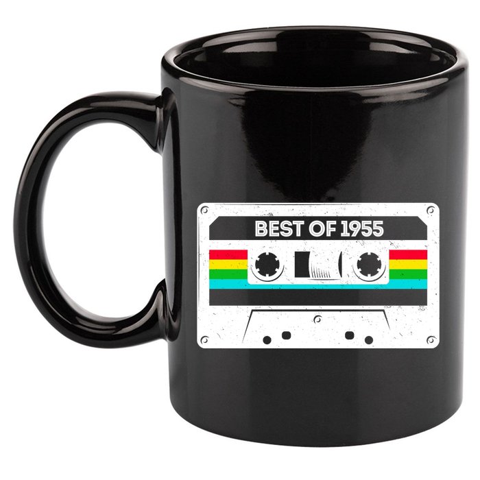Best Of 1955 Retro 70th Birthday Mixtape 11oz C Handle Ceramic Mug