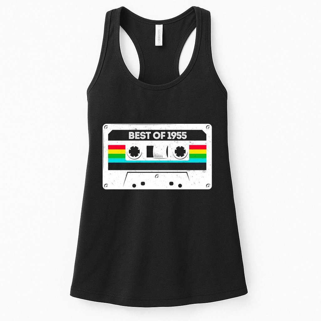 Best Of 1955 Retro 70th Birthday Mixtape Womens Tank Top