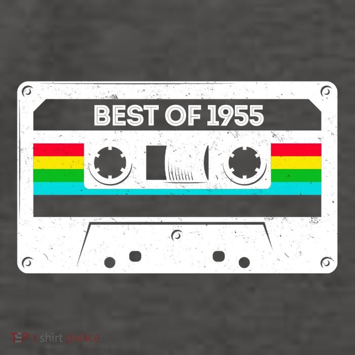 Best Of 1955 Retro 70th Birthday Mixtape Vector Backpack