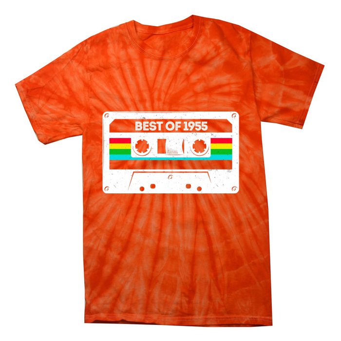 Best Of 1955 Retro 70th Birthday Mixtape Tie-Dye T-Shirt