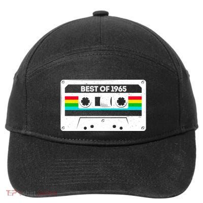 Best Of 1965 Retro 60th Birthday Mixtape 7-Panel Snapback Hat