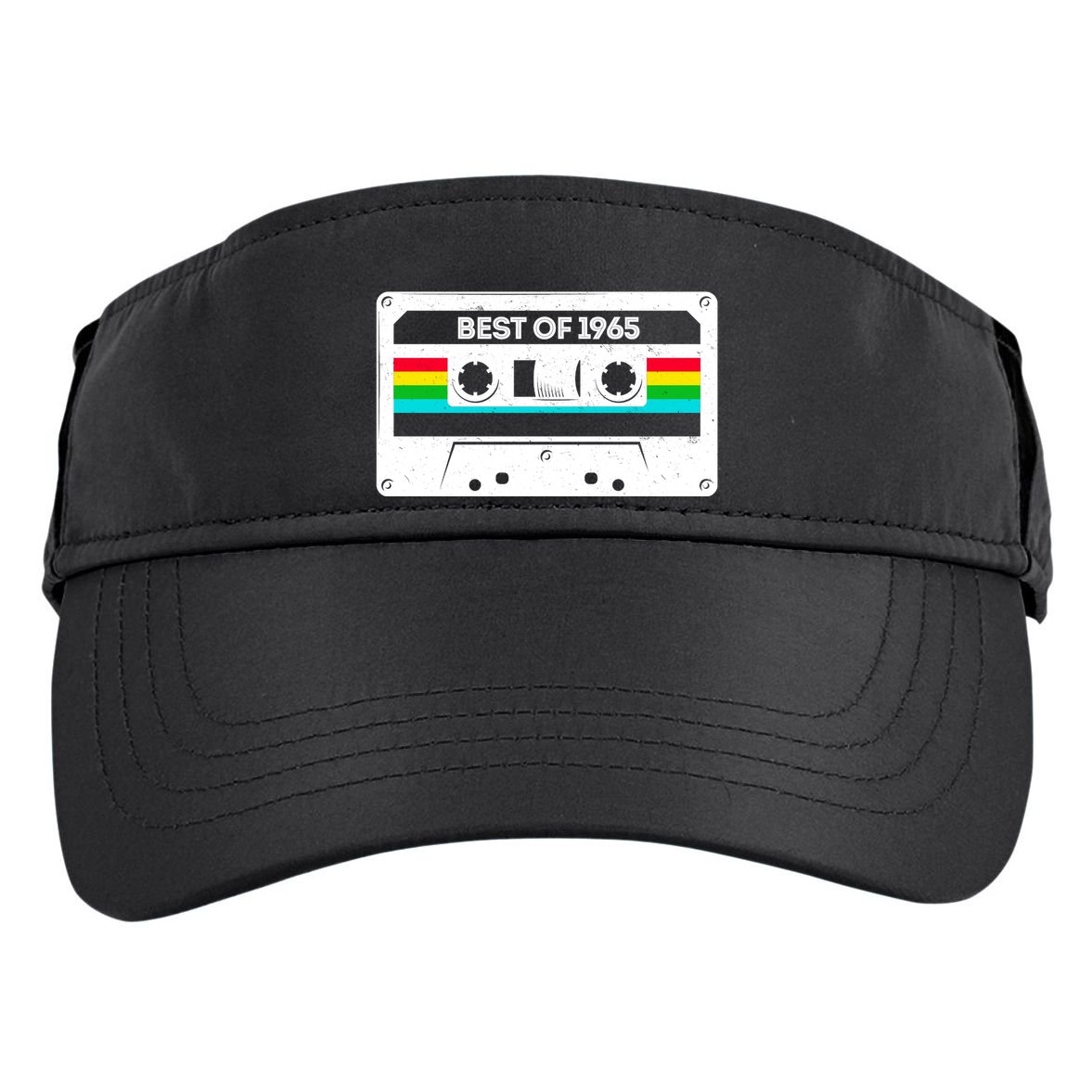 Best Of 1965 Retro 60th Birthday Mixtape Adult Drive Performance Visor