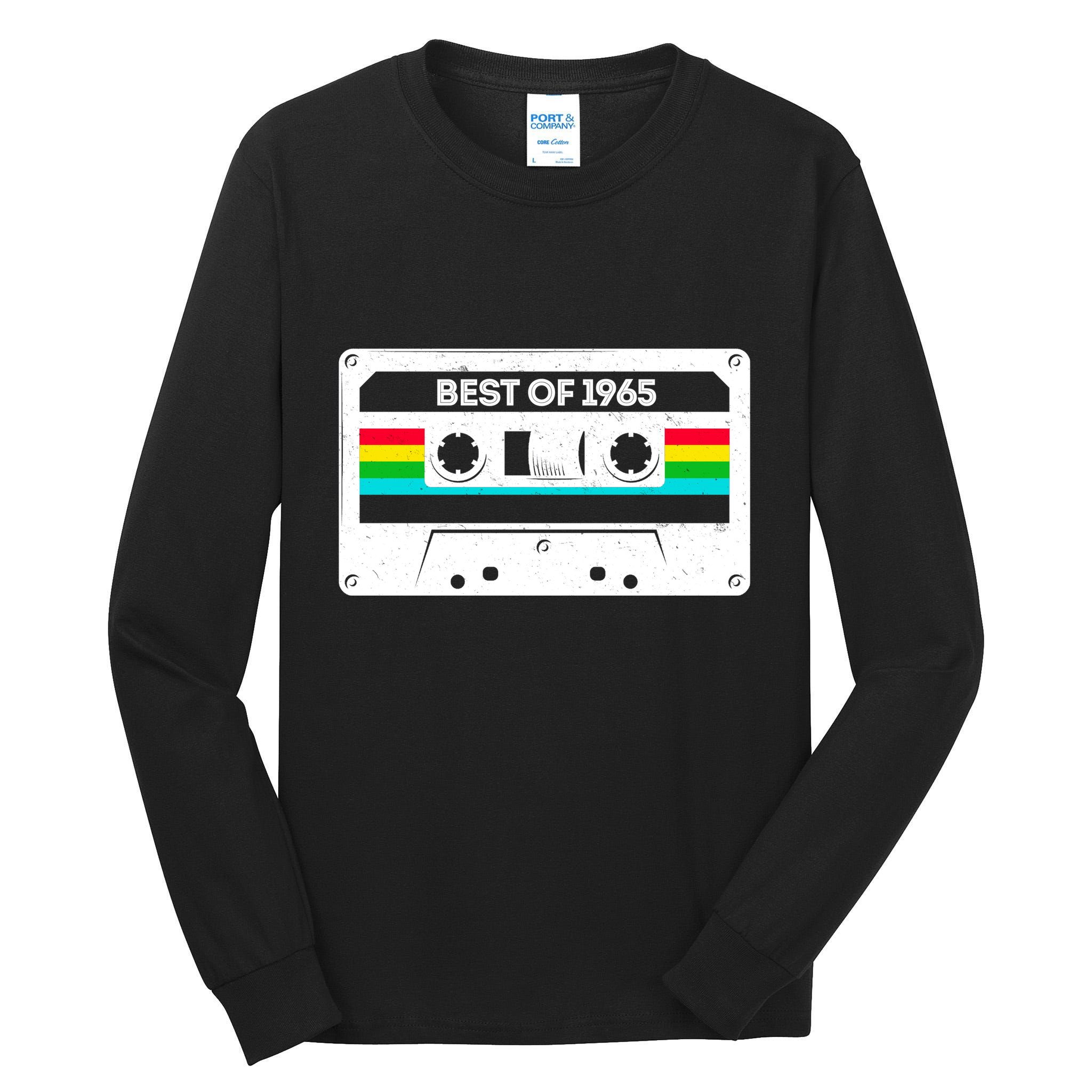 Best Of 1965 Retro 60th Birthday Mixtape Tall Long Sleeve T-Shirt