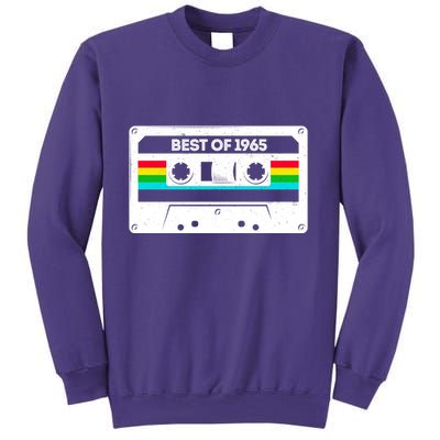 Best Of 1965 Retro 60th Birthday Mixtape Sweatshirt
