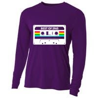 Best Of 1965 Retro 60th Birthday Mixtape Cooling Performance Long Sleeve Crew