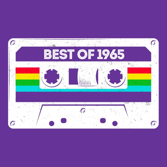 Best Of 1965 Retro 60th Birthday Mixtape Cooling Performance Long Sleeve Crew