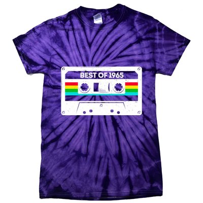 Best Of 1965 Retro 60th Birthday Mixtape Tie-Dye T-Shirt