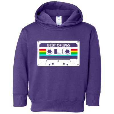 Best Of 1965 Retro 60th Birthday Mixtape Toddler Hoodie