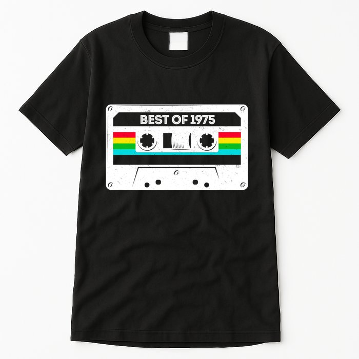 Best Of 1975 Retro 50th Birthday Mixtape Tall T-Shirt