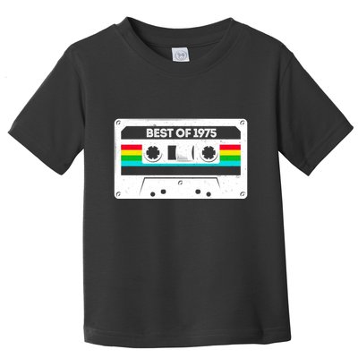 Best Of 1975 Retro 50th Birthday Mixtape Toddler T-Shirt