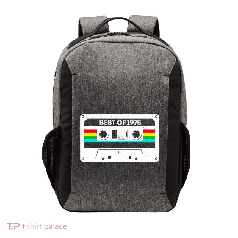 Best Of 1975 Retro 50th Birthday Mixtape Vector Backpack