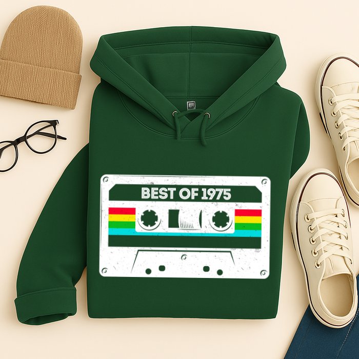 Best Of 1975 Retro 50th Birthday Mixtape Hoodie