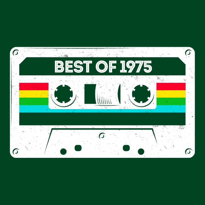 Best Of 1975 Retro 50th Birthday Mixtape T-Shirt