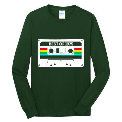 Best Of 1975 Retro 50th Birthday Mixtape Tall Long Sleeve T-Shirt