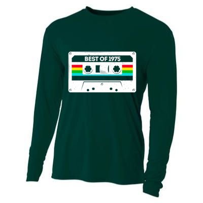 Best Of 1975 Retro 50th Birthday Mixtape Cooling Performance Long Sleeve Crew