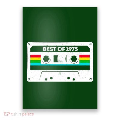 Best Of 1975 Retro 50th Birthday Mixtape Poster