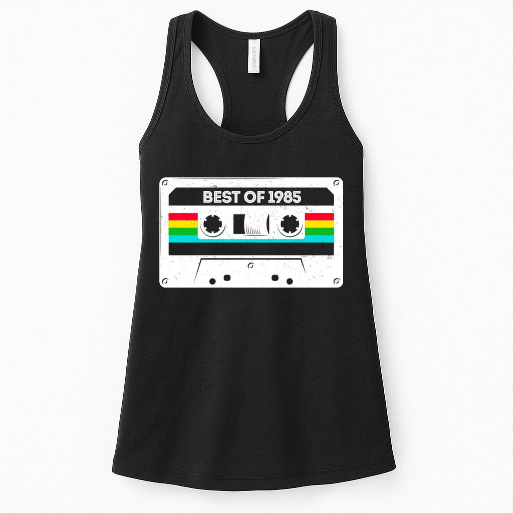 Best Of 1985 Retro 40th Birthday Mixtape Womens Tank Top