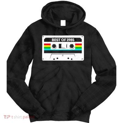 Best Of 1985 Retro 40th Birthday Mixtape Tie Dye Hoodie
