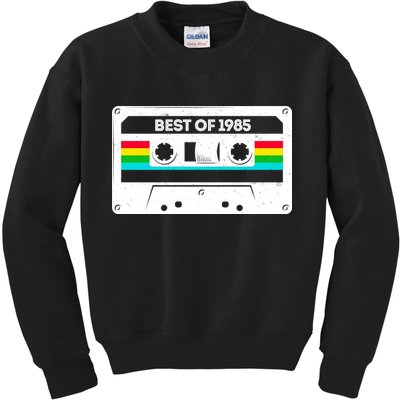 Best Of 1985 Retro 40th Birthday Mixtape Kids Sweatshirt