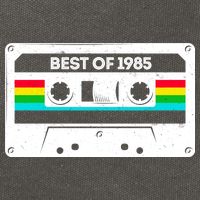 Best Of 1985 Retro 40th Birthday Mixtape Cotton Canvas Backpack