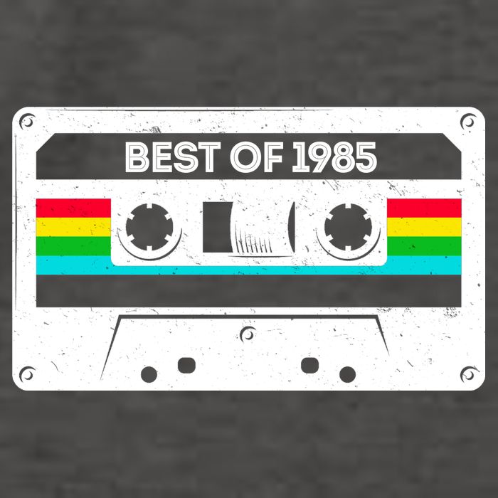 Best Of 1985 Retro 40th Birthday Mixtape Vector Backpack
