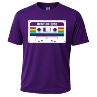 Best Of 1985 Retro 40th Birthday Mixtape Cooling Performance Crew T-Shirt