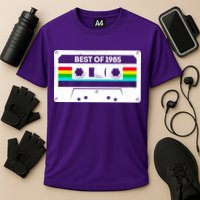 Best Of 1985 Retro 40th Birthday Mixtape Cooling Performance Crew T-Shirt