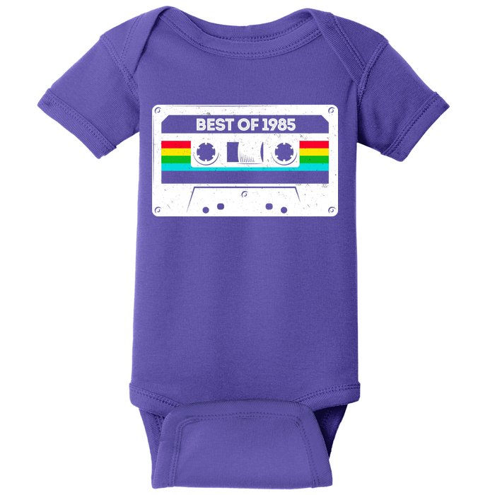 Best Of 1985 Retro 40th Birthday Mixtape Baby Bodysuit