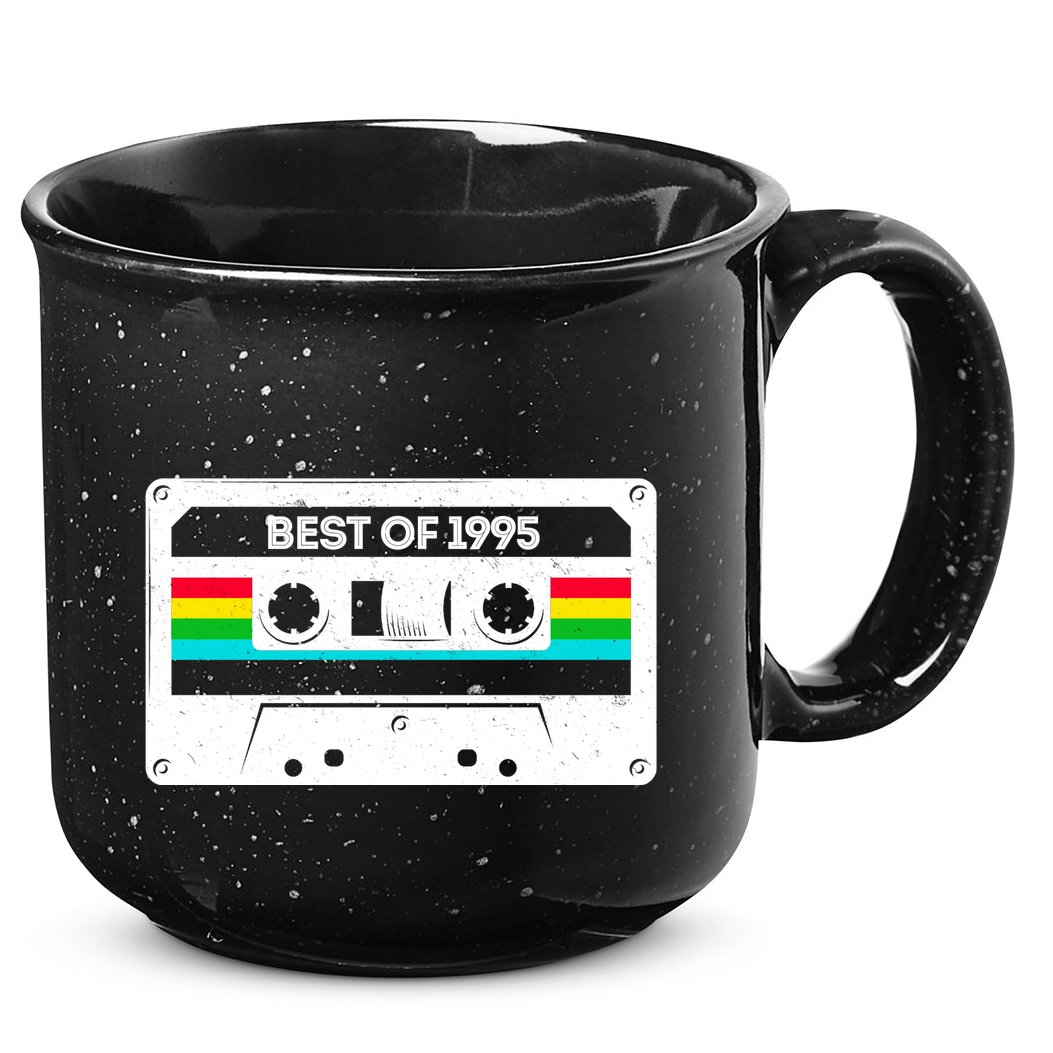 Best Of 1995 Retro 30th Birthday Mixtape 15oz Campfire Ceramic Mug