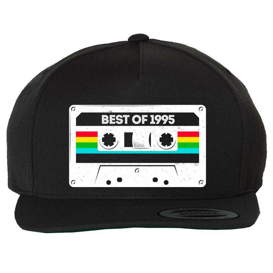 Best Of 1995 Retro 30th Birthday Mixtape Wool Snapback Cap