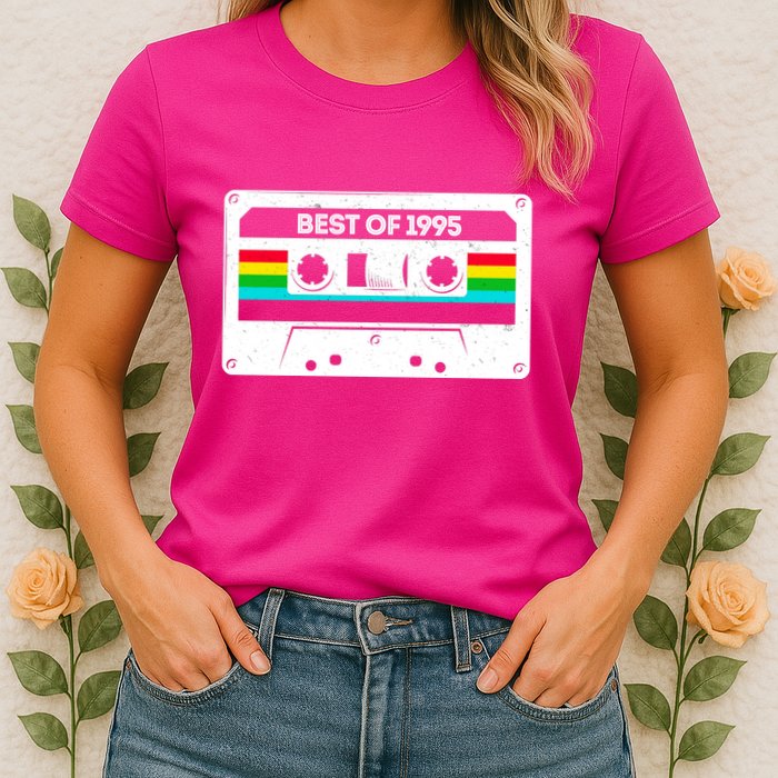 Best Of 1995 Retro 30th Birthday Mixtape Womens T-Shirt