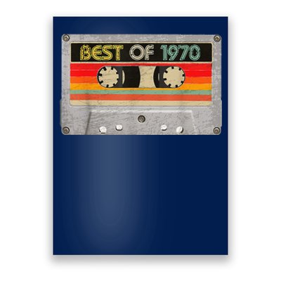 Best Of 1970 53th Birthday Gifts Cassette Tape Vintage Poster