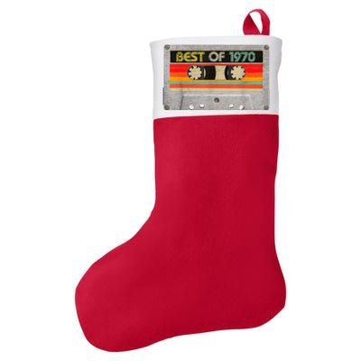 Best Of 1970 53th Birthday Gifts Cassette Tape Vintage Felt Holiday Christmas Stocking