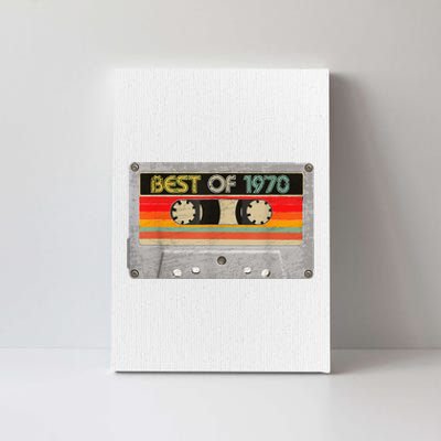 Best Of 1970 53th Birthday Gifts Cassette Tape Vintage Canvas