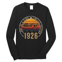 Best Of 1926 Birthday Gift 96 Years Old Long Sleeve Shirt