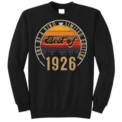 Best Of 1926 Birthday Gift 96 Years Old Sweatshirt