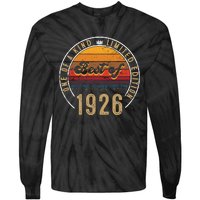 Best Of 1926 Birthday Gift 96 Years Old Tie-Dye Long Sleeve Shirt