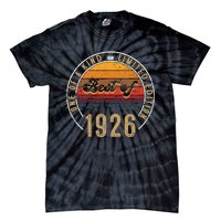 Best Of 1926 Birthday Gift 96 Years Old Tie-Dye T-Shirt