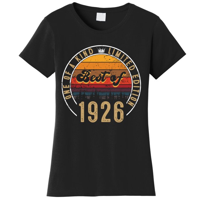 Best Of 1926 Birthday Gift 96 Years Old Women's T-Shirt