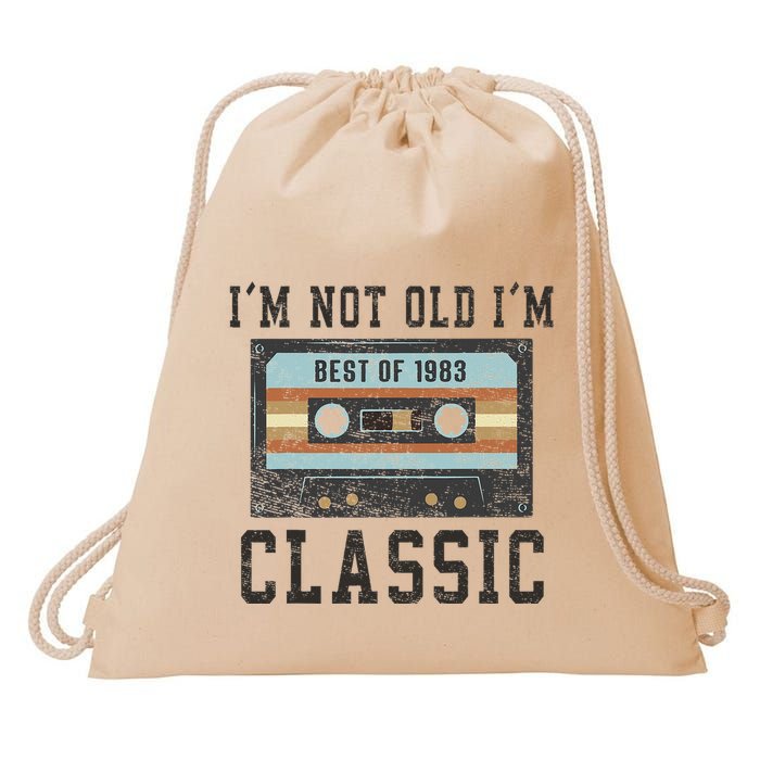 Best Of 1983 41st Birthday Gifts Bday 41 Birthday Drawstring Bag