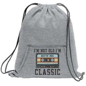 Best Of 1983 41st Birthday Gifts Bday 41 Birthday Sweatshirt Cinch Pack Bag