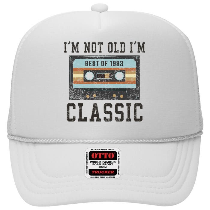 Best Of 1983 41st Birthday Gifts Bday 41 Birthday High Crown Mesh Back Trucker Hat