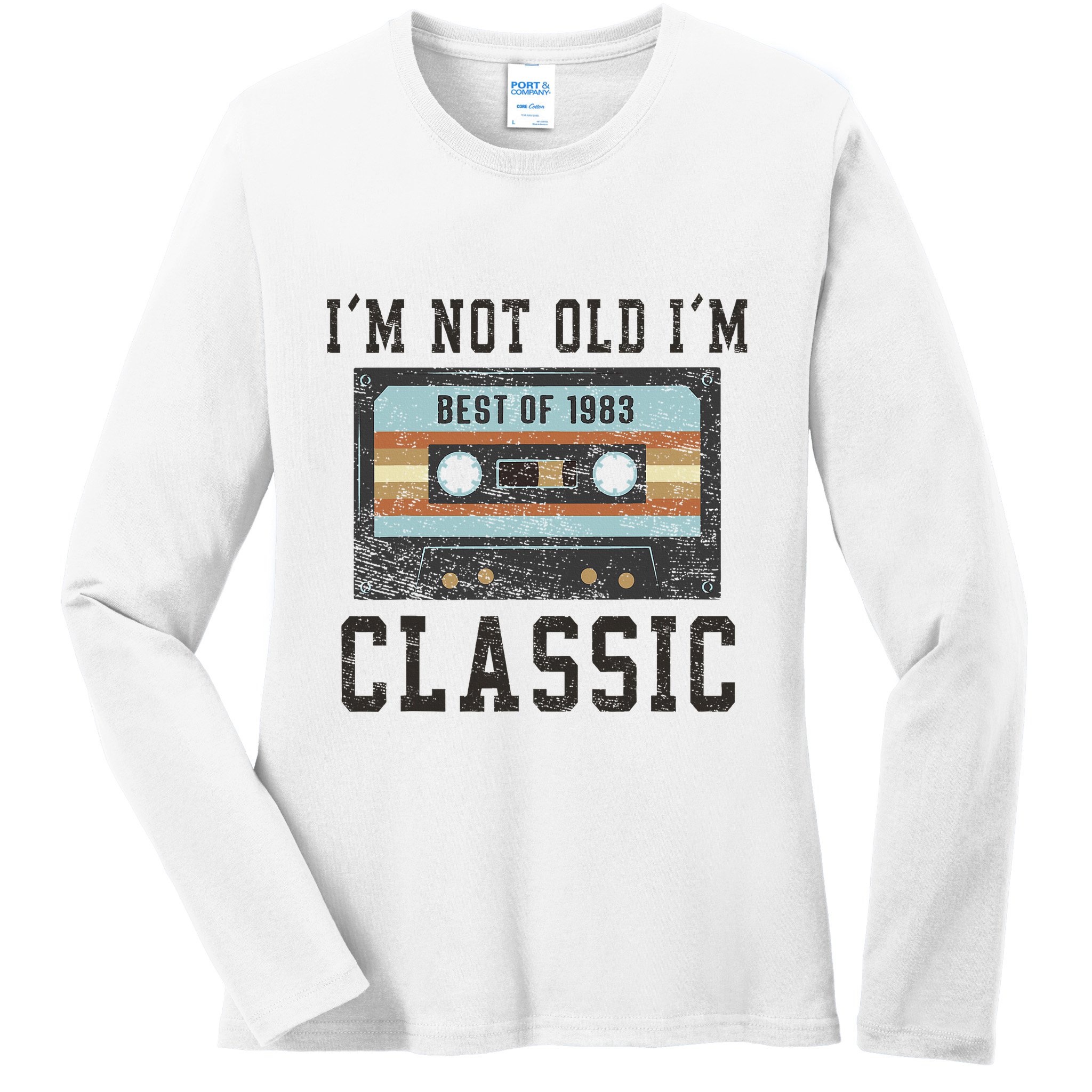 Best Of 1983 41st Birthday Gifts Bday 41 Birthday Ladies Long Sleeve Shirt