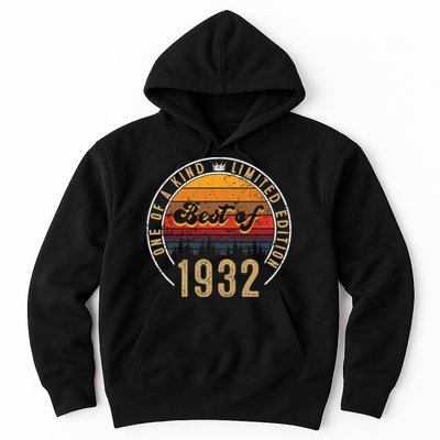 Best Of 1932 Birthday Gift 90 Years Old Hoodie