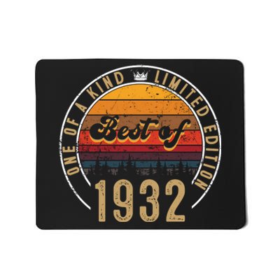 Best Of 1932 Birthday Gift 90 Years Old Mousepad