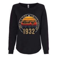 Best Of 1932 Birthday Gift 90 Years Old Womens California Wash Sweatshirt