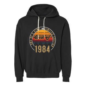 Best Of 1984 Birthday Gift 38 Years Old Garment-Dyed Fleece Hoodie